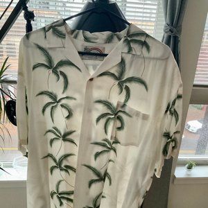 Paradise Found Vintage Hawaiian Silk Shirt size L